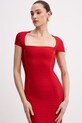 Herve Leger sukienka bodycon czerwony HLFT8571188