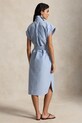 Polo Ralph Lauren sukienka koszulowa bawełniana 211A12907 niebieski SS26