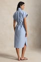 Polo Ralph Lauren sukienka koszulowa bawełniana 211A12907 niebieski SS26