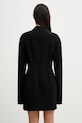 Oblečení Sportmax Spxtefrite malé černé šaty hladké s vlnou 2612221011600 černá