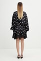 Odzież Sportmax Spxbosso sukienka kopertowa w kropki jedwabna 2612221022600 czarny