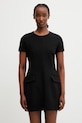 Sportmax Spxmito маленька чорна сукня однотонна з віскозою чорний 2612621062600