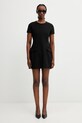 Sportmax Spxmito маленька чорна сукня однотонна з віскозою 2612621062600 чорний
