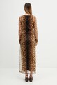 Odzież Sportmax Spxesordio sukienka w panterkę 2612621072600 beżowy