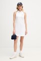 Lacoste letné šaty bavlnené s elastanom EF1452 biela SS26