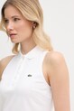 Lacoste letné šaty bavlnené s elastanom biela EF1452