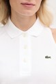 Lacoste letné šaty bavlnené s elastanom EF1452 biela