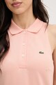 Lacoste letné šaty bavlnené s elastanom EF1452 ružová