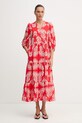 Lola Casademunt sukienka z wiskozą czerwony LS2616138