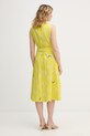 Odzież OUI sukienka bawełniana 97347 żółty
