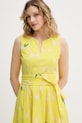 OUI sukienka bawełniana żółty 97347