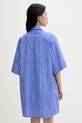 Odzież Marimekko sukienka koszulowa bawełniana 095437 niebieski