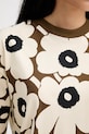 Marimekko oversize šaty bavlnené 95504 béžová