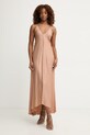 Haveone sukienka bieliźniana z wiskozy beżowy AWG.Q022