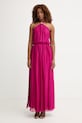 Haveone sukienka z jedwabiem różowy AFF.Q008