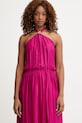 Haveone sukienka z jedwabiem różowy AFF.Q008
