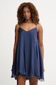 Haveone sukienka letnia z wiskozy granatowy ACH.Q013