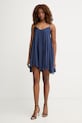 Haveone sukienka letnia z wiskozy ACH.Q013 granatowy SS26