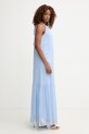Haveone sukienka letnia z jedwabiem AFF.Q011 niebieski SS26