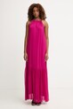 Haveone sukienka letnia z jedwabiem różowy AFF.Q011