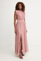 Haveone sukienka z jedwabiem AFF.Q005 różowy SS26
