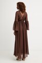 Odzież Haveone sukienka z jedwabiem ACH.Q016 brązowy