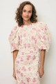 BIZUU καλοκαιρινό βαμβάκι MOSELLE MOSELLE.KREMOWY ροζ