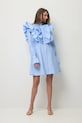 BIZUU rochie de vară cu bumbac SANN albastru SANN.BLEKITNY