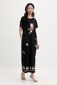 Never Fully Dressed sukienka bawełniana NFDDR3354 czarny SS26