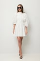 BIZUU sukienka bawełniana SULLY biały SULLY.BIALY