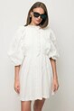 Odzież BIZUU sukienka bawełniana SULLY SULLY.BIALY biały