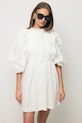 Odzież BIZUU sukienka bawełniana SULLY SULLY.BIALY biały
