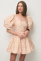 Oblečenie BIZUU šaty bavlnené MOSY MOSY.ROZOWY ružová