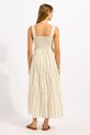 Seafolly šaty z viskózy Stripe Faithfull 55649.DR béžová SS26