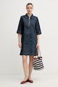Mos Mosh rochie din denim Abigail 168970 bleumarin SS26