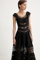 Charo Ruiz Ibiza сукня з гострим вирізом з бавовною Amaira чорний 261623