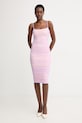 Herve Leger sukienka drapowana Zia fioletowy RMS8563968