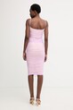 Odzież Herve Leger sukienka drapowana Zia RMS8563968 fioletowy