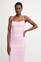 Herve Leger sukienka drapowana Zia fioletowy RMS8563968