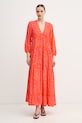 Lola Casademunt летнее платье из вискозы оранжевый LS2616079