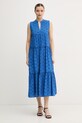 Lola Casademunt літня сукня бавовняна блакитний LS2616017