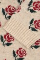Konges Sløjd sukienka dziecięca z dodatkiem wełny BELOU KNIT DRESS beżowy KS104227.PreSpring