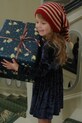 Konges Sløjd sukienka dziecięca CARLITO DRESS GRS rozkloszowany granatowy KS104243.PreSpring