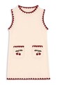 Konges Sløjd sukienka wełniana dziecięca COLLETTE DRESS KS104271.PreSpring beżowy SS26