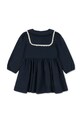 Konges Sløjd sukienka bawełniana dziecięca EMMY DRESS GOTS KS104292.PreSpring granatowy SS26