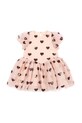 Konges Sløjd sukienka dziecięca HEARTLILY DRESS GRS tkanina beżowy KS104313.PreSpring