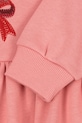 Konges Sløjd sukienka dziecięca LOU BOW SWEAT DRESS OCS różowy KS104341.PreSpring