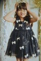 Konges Sløjd sukienka dziecięca YVONNE DRESS tkanina granatowy KS104470.PreSpring