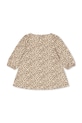 Dievčenské bavlnené šaty Konges Sløjd DREY DRESS GOTS KS104290.PreSpring béžová SS26