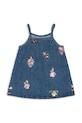 Fete Konges Sløjd rochie din bumbac pentru copii MAGOT SEQUIN STRAP DRESS GOTS KS104366.PreSpring albastru